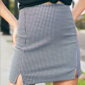 Gingham Plaid Skirt